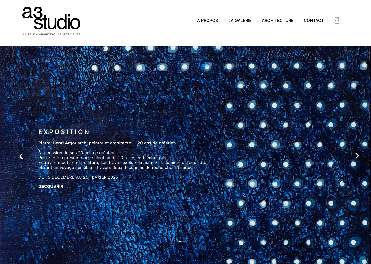 A3 Studio Galerie - Site galerie d'art - A3 Studio Site Accueil 2