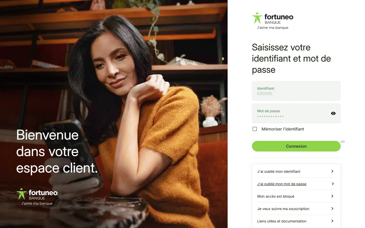 Fortuneo - Refonte espace client bancaire - Fortuneo Site Accueil
