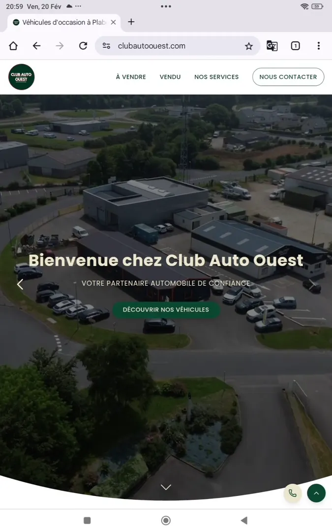 Démo du site Club Auto Ouest